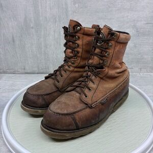 Red Wing 894 Boots Mens 11 Brown Leather Wingstopper Hunting Irish Setter